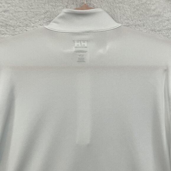 Helly Hansen Pullover Mens Small White 1/4 Zip Performance Long Sleeve HH Logo - Picture 5 of 10